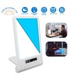 LED-Lichttherapielampe mit Timer/Alarm - 18W, weiß/blau, 10.000 LUX, integrierter Akku