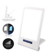 LED-Lichttherapielampe mit Timer/Alarm - 18W, weiß/blau, 10.000 LUX, integrierter Akku