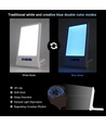 LED-Lichttherapielampe mit Timer/Alarm - 18W, weiß/blau, 10.000 LUX, integrierter Akku