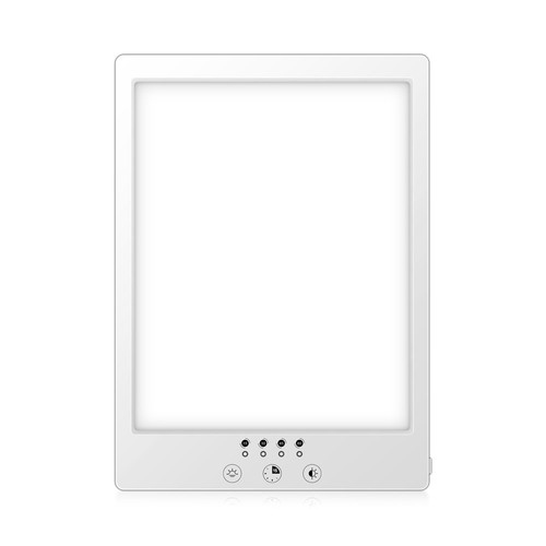 LED-Lichttherapielampe mit Timer - 14W, weiß, 12.000 LUX