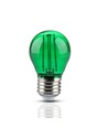 E27 2W LED Tropfenlampe - Grün, Kohlefaden