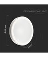 40W dimmbare Designer-Deckenleuchte - Ø40cm, einstellbare Farbtemperatur, Fernbedienung
