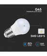 E27 4W LED-Lampe - G45, kompakt