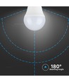 E27 4W LED-Lampe - G45, kompakt