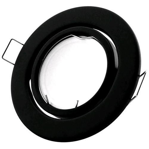 GU10/MR16 Downlight-Set - Ohne Leuchtmittel, Schwarz, Lochausschnitt: Ø7 cm, Maße: Ø9 cm