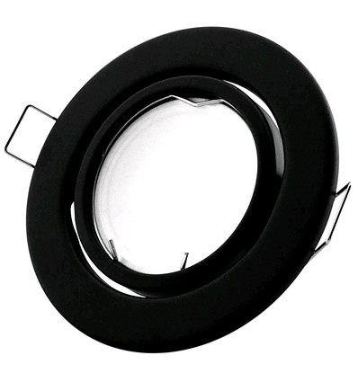 GU10/MR16 Downlight-Set - Ohne Leuchtmittel, Schwarz, Lochausschnitt: Ø7 cm, Maße: Ø9 cm