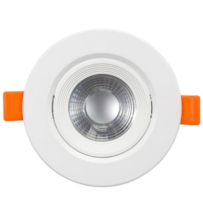 7W Ø10cm LED Einbaustrahler - Lochausschnitt: Ø8 cm, Maße: Ø10 cm, Integrierter Treiber