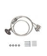 Drahtset für LED-Panel - 200 cm + 45 cm, höhenverstellbar, 4-teilig
