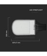 V-Tac 100W LED Straßenlampe - Samsung LED Chip, Ø60mm, IP65, 84lm/W