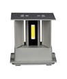 12W LED Wandleuchte - IP65 Außenbereich, grau, quadratisch, verstellbarer Abstrahlwinkel, inkl. Leuchtmittel