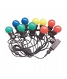 V-Tac LED-Lichterkette mit 10 Stück 0,5W RGB-Lampen - 5 Meter, 230V, inkl. Leuchtmittel