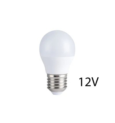 E27 4W LED-Lampe - 12VDC, G45