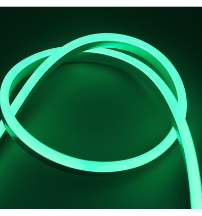 8x16 Neon Flex LED 8W pro Meter - 230V, IP67, Grün