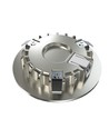 Unni68 Möbelspot Ø6,8cm RA95 - 12V DC, Lochausschnitt: Ø5,6 cm, Maße: Ø6,8 cm, gebürsteter Stahl