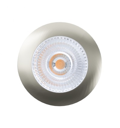 Unni68 Möbelspot Ø6,8cm RA95 - 12V DC, Lochausschnitt: Ø5,6 cm, Maße: Ø6,8 cm, gebürsteter Stahl