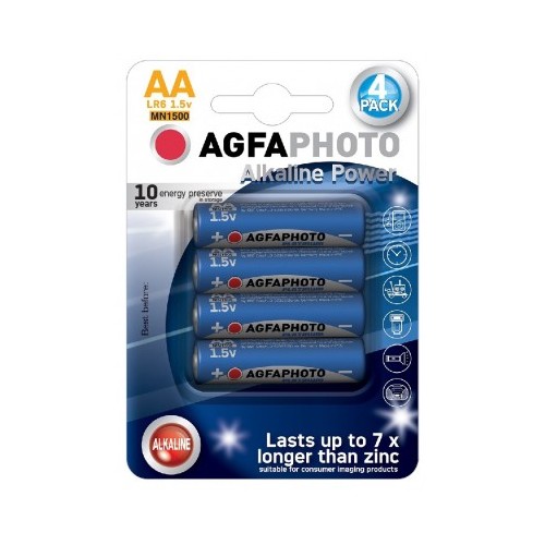 AA 4er-Pack AgfaPhoto Batterie - Alkaline, 1,5V