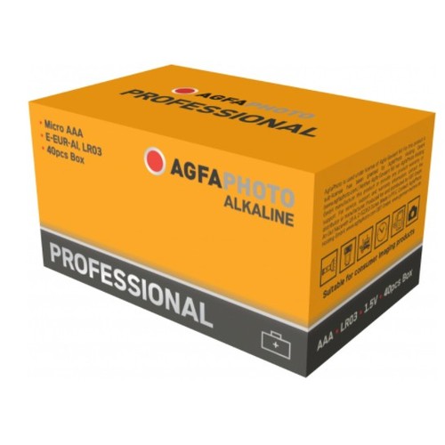AAA 40er-Pack AgfaPhoto Professional Batterie - Alkaline, 1,5V