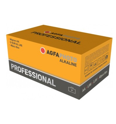 AA 40er-Pack AgfaPhoto Professional Batterie - Alkaline, 1,5V
