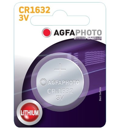 CR1632 1 Stk. AgfaPhoto Knopfzellenbatterie - Lithium, 3V