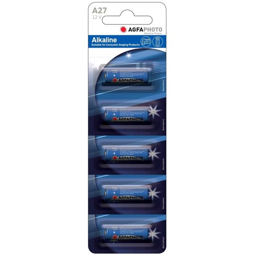 LR27A/A27 5er-Pack AgfaPhoto Batterie - Alkaline, 12V