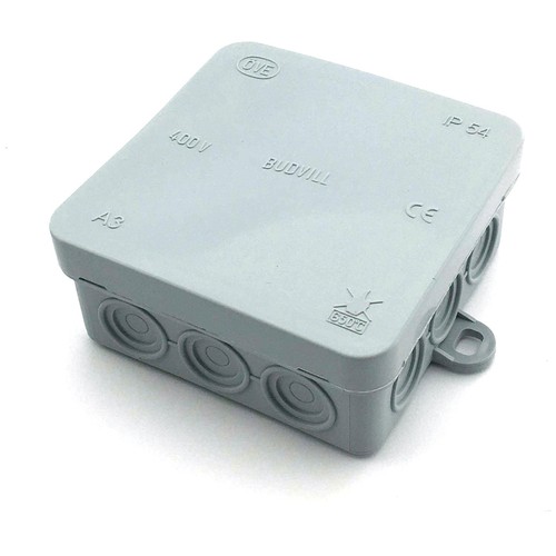 Abzweigdose - 8,5 x 8,5 x 3,7 cm, IP54 spritzwassergeschützt