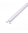 VT-8101 Aluminiumprofil zum Einlassen - 2 Meter, inkl. milchweißem Abdeckung und Endkappen