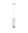 Outlet: V-Tac moderne Pendelleuchte - Weiß mit Roségold, Ø8 cm, GU10