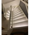 70 cm 4W Treppen-Aluprofil mit LED-Streifen - 24V DC, IP65, mit Stecker