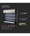V-Tac Insektenlampe - 2x8W, für Innenräume, UV-Licht, Abdeckung 50m²