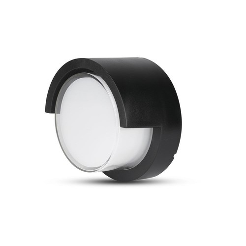 12W LED Wandleuchte - IP65 Außenbereich, Rund, schwarz, inkl. Leuchtmittel