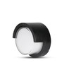 12W LED Wandleuchte - IP65 Außenbereich, Rund, schwarz, inkl. Leuchtmittel