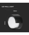 12W LED Wandleuchte - IP65 Außenbereich, Rund, schwarz, inkl. Leuchtmittel