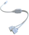 RGB+WW Kabel 2-Wege-Splitter - 12/24V, weiß