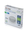 V-Tac 2W LED Treppenbeleuchtung - Weiß, Aufputzmontage, IP65 für Außenbereich, 230V
