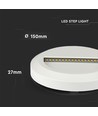 V-Tac 2W LED Treppenbeleuchtung - Weiß, Aufputzmontage, IP65 für Außenbereich, 230V