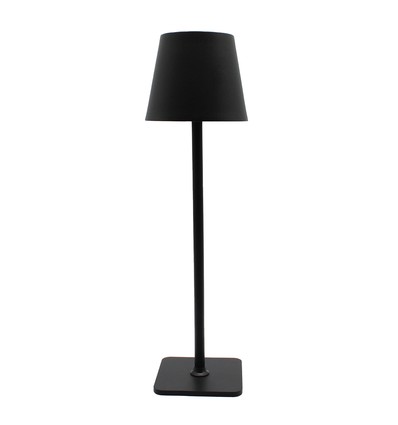 Wiederaufladbare LED-Tischlampe Innen/Außen - Schwarz, Touch-Dimmer, CCT, IP54 für den Außenbereich