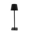 Wiederaufladbare LED-Tischlampe Innen/Außen - Schwarz, Touch-Dimmer, CCT, IP54 für den Außenbereich