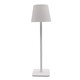 Wiederaufladbare LED-Tischlampe Innen/Außen - Weiß, Touch-dimmbar, CCT, IP54 für den Außenbereich