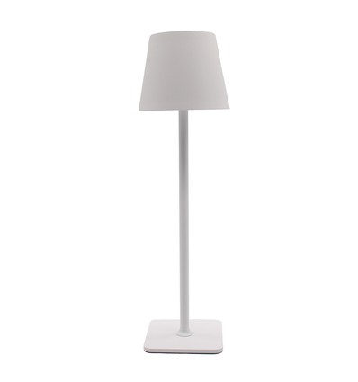 Wiederaufladbare LED-Tischlampe Innen/Außen - Weiß, Touch-dimmbar, CCT, IP54 für den Außenbereich