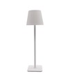 Wiederaufladbare LED-Tischlampe Innen/Außen - Weiß, Touch-dimmbar, CCT, IP54 für den Außenbereich