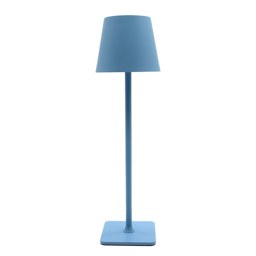 Wiederaufladbare LED-Tischlampe Innen/Außen - Hellblau, Touch-dimmbar, CCT, IP54 für den Außenbereich