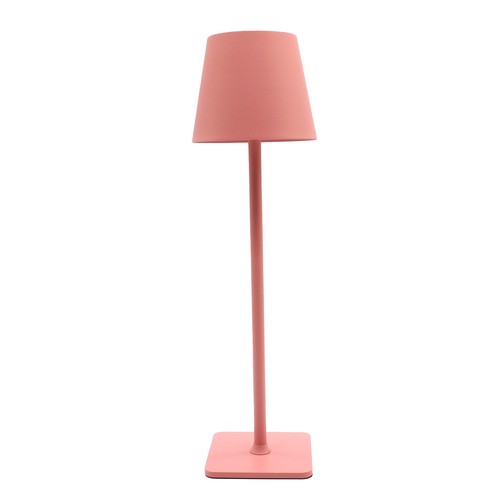 Wiederaufladbare LED-Tischlampe Innen/Außen - Pink, Touch-Dimmer, CCT, IP54 für den Außenbereich