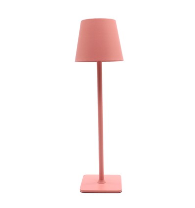 Wiederaufladbare LED-Tischlampe Innen/Außen - Pink, Touch-Dimmer, CCT, IP54 für den Außenbereich