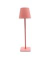 Wiederaufladbare LED-Tischlampe Innen/Außen - Pink, Touch-Dimmer, CCT, IP54 für den Außenbereich