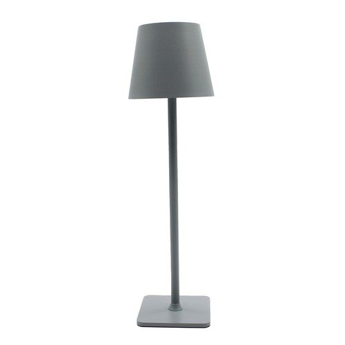 Wiederaufladbare LED-Tischlampe für Innen/Außen - Grau, Touch-dimmbar, CCT, IP54 für den Außenbereich