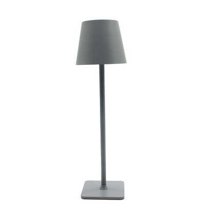 Wiederaufladbare LED-Tischlampe für Innen/Außen - Grau, Touch-dimmbar, CCT, IP54 für den Außenbereich