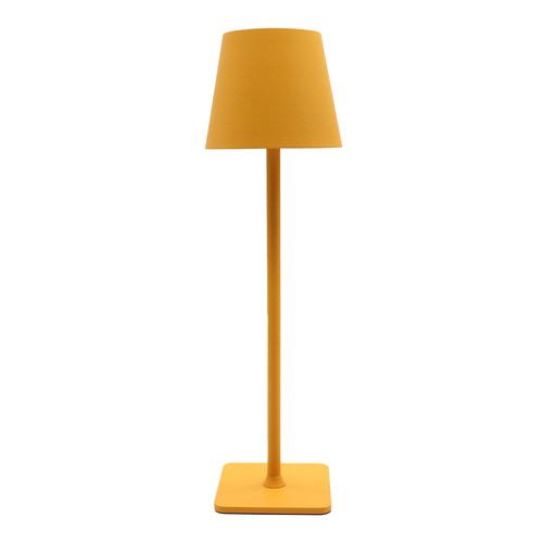 Wiederaufladbare LED-Tischlampe Innen/Außen - Gelb, Touch-Dimmer, CCT, IP54 für den Außenbereich