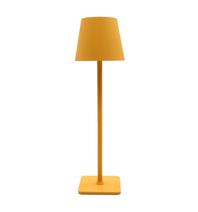 Wiederaufladbare LED-Tischlampe Innen/Außen - Gelb, Touch-Dimmer, CCT, IP54 für den Außenbereich