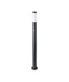 V-Tac schwarze Gartenlampe - 110 cm, IP44 für den Außenbereich, PIR-Sensor, E27 Fassung, ohne Leuchtmittel