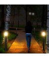 V-Tac schwarze Gartenlampe - 110 cm, IP44 für den Außenbereich, PIR-Sensor, E27 Fassung, ohne Leuchtmittel